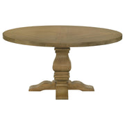 Florence Round 60-inch Wood Dining Table Rustic Honey - 180200