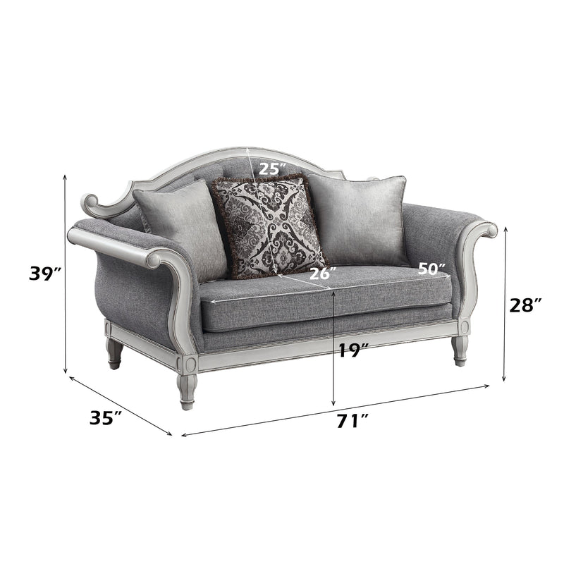 Florian Loveseat W/3 Pillows - LV02120