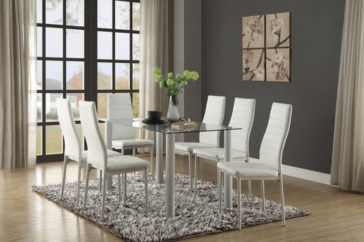 Florian White Dining Set - DMV FurnitureDining Room Set