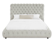 Flory Dove King Upholstered Platform Bed - DMV FurnitureKing Bed