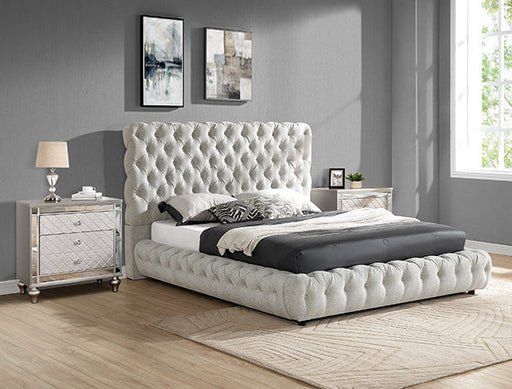 Flory Q. Headboard/Footboard -Dove - 5112DV-Q-HBFB