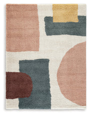 Flynnwick Cream/Pink/Gray Medium Rug - R407182