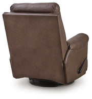 Flynwood Espresso Swivel Glider Recliner - PCU1340061