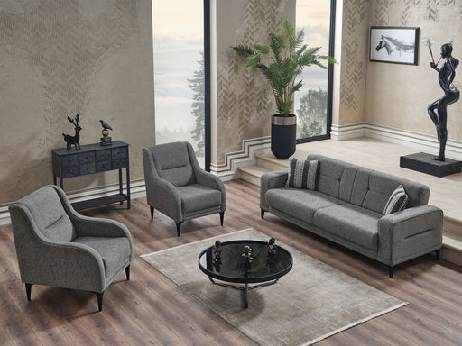 Focus 3-pieces (Sofa & Loveseat & Chair) Livingroom in Grey - 200-SER-FOC-PINAR18-321
