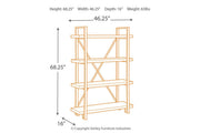 Forestmin Brown/Black Bookcase - DMV FurnitureBookcases