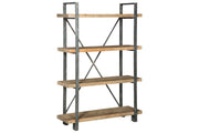 Forestmin Brown/Black Bookcase - DMV FurnitureBookcases