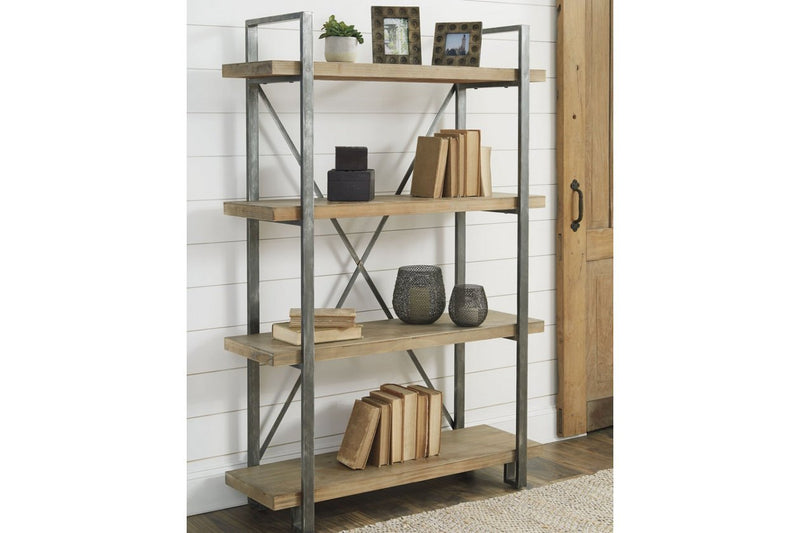 Forestmin Brown/Black Bookcase - DMV FurnitureBookcases