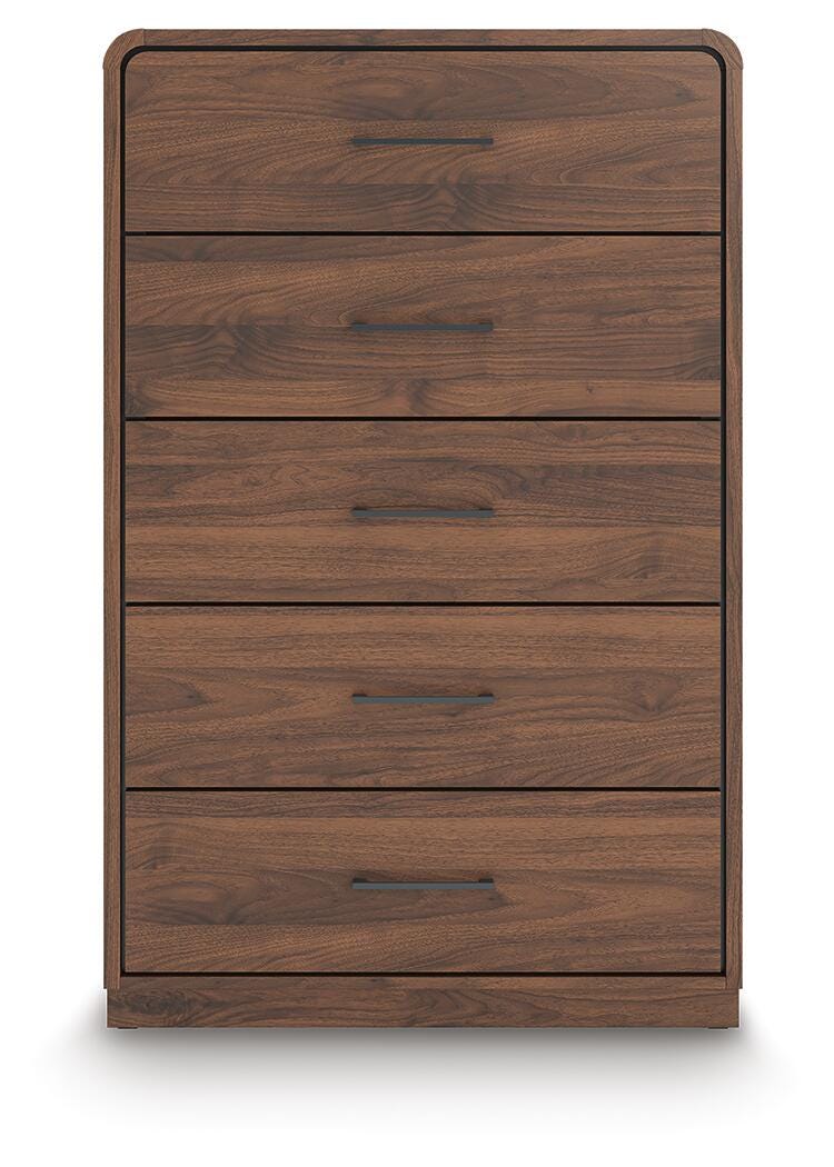 Fortlorn Walnut Brown Chest of Drawers - PCB386-46