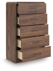 Fortlorn Walnut Brown Chest of Drawers - PCB386-46