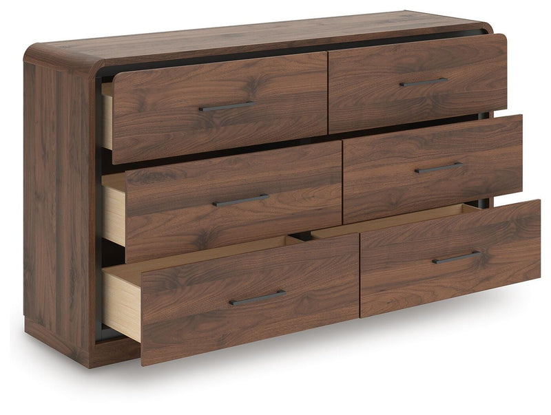 Fortlorn Walnut Brown Dresser - PCB386-31