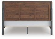 Fortlorn Walnut Brown King Panel Bed - PCB386B4