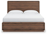 Fortlorn Walnut Brown King Panel Bed - PCB386B4