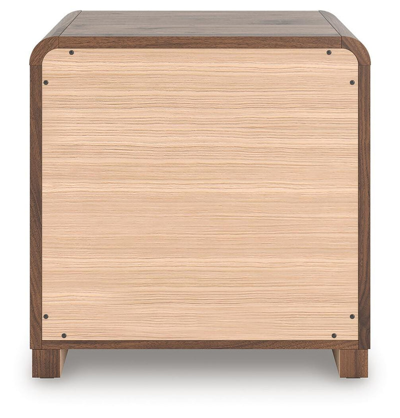 Fortlorn Walnut Brown Nightstand - PCB386-92