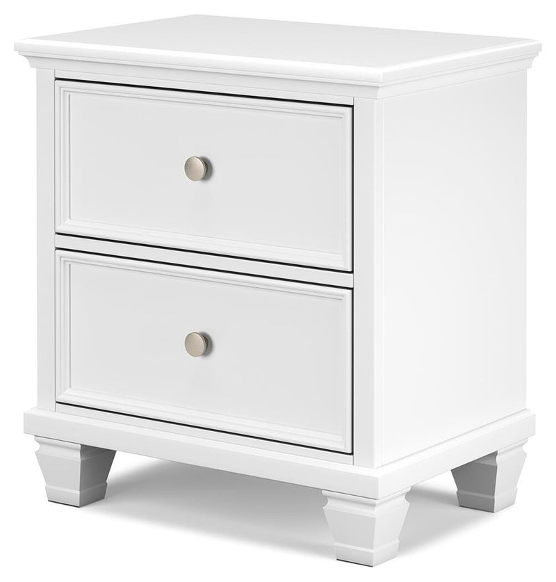 Fortman California King Panel Storage Bed, Dresser and Nightstand in White - PKG023783