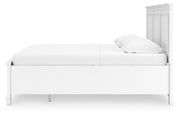 Fortman King Panel Storage Bed with Dresser in White - PKG023775