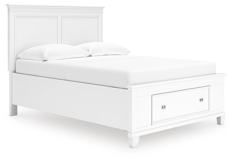 Fortman White Full Panel Storage Bed - B680B25