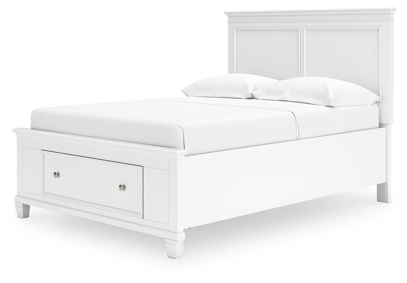 Fortman White Full Panel Storage Bed - B680B25