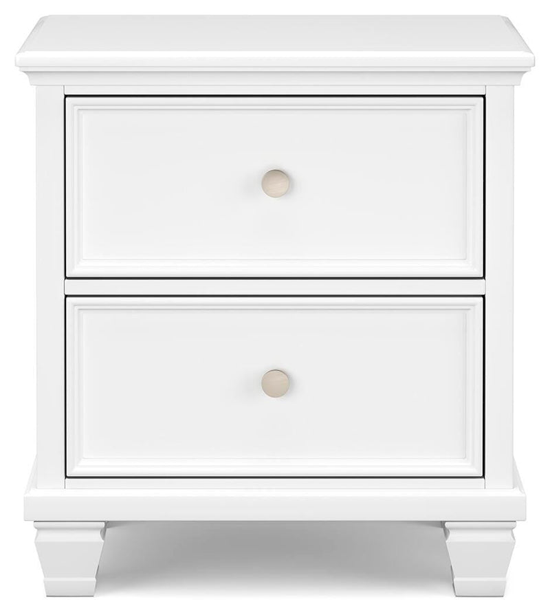 Fortman White King Panel Bed, Dresser and 2 Nightstands - B680B15