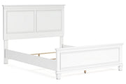 Fortman White Queen Panel Bed - DMV FurnitureQueen Bed
