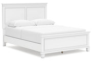 Fortman White Queen Panel Bed - DMV FurnitureQueen Bed
