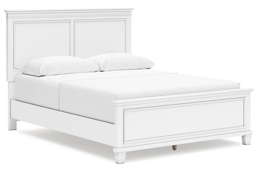 Fortman White Queen Panel Bed - DMV FurnitureQueen Bed