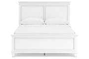 Fortman White Queen Panel Bed - DMV FurnitureQueen Bed
