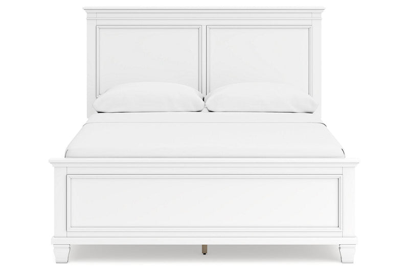 Fortman White Queen Panel Bed - DMV FurnitureQueen Bed