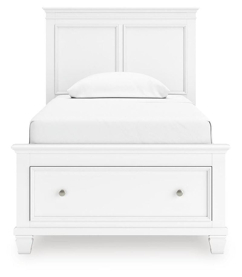 Fortman White Twin Panel Storage Bed - B680B24
