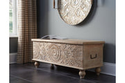 Fossil Ridge Beige Storage Bench - DMV FurnitureAccent Bench
