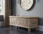 Fossil Ridge Beige Storage Bench - DMV FurnitureAccent Bench