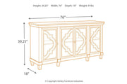 Fossil Ridge Gray Accent Cabinet - DMV FurnitureCabinet