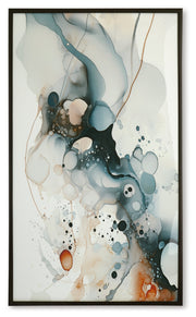 Foxenburg Blue/Amber/White Wall Art - A8000432