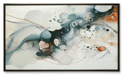 Foxenburg Blue/Amber/White Wall Art - A8000432