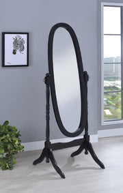 Foyet Wood Adjustable Full Length Cheval Mirror Black - 950803