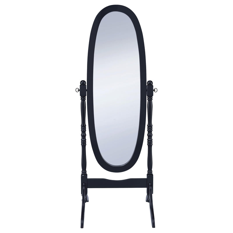 Foyet Wood Adjustable Full Length Cheval Mirror Black - 950803