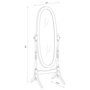 Foyet Wood Adjustable Full Length Cheval Mirror White - 950802
