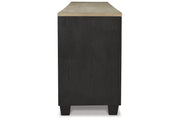 Foyland Black/Brown 83" TV Stand with Electric Fireplace - DMV FurnitureTV Stand