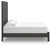 Fraluna Charcoal King Panel Bed - PCB3370B8