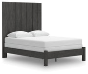 Fraluna Charcoal Queen Panel Bed - PCB3370B2