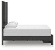 Fraluna Charcoal Queen Panel Storage Bed - PCB3370B4