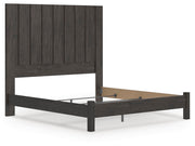 Fraluna King Panel Bed and Dresser in Charcoal - PKG021668