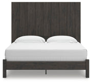 Fraluna King Panel Bed, Dresser and Nightstand in Charcoal - PKG021669