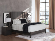 Fraluna King Panel Bed, Dresser and Nightstand in Charcoal - PKG021669