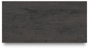 Fraluna King Panel Bed, Dresser, Mirror, Chest and Nightstand in Charcoal - PKG021667