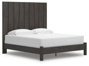 Fraluna King Panel Bed, Dresser, Mirror, Chest and Nightstand in Charcoal - PKG021667
