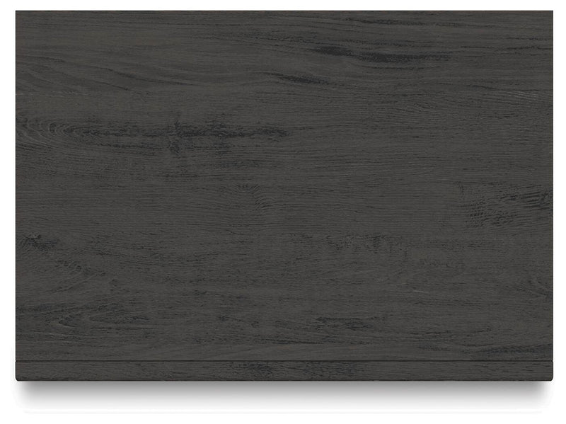Fraluna King Panel Storage Bed, Dresser, Mirror, Chest and Nightstand in Charcoal - PKG021683