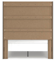 Fraluna Queen Panel Bed and Dresser in Charcoal - PKG021660