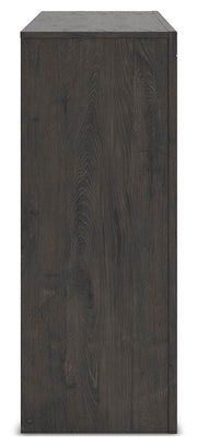 Fraluna Queen Panel Storage Bed, Dresser and Nightstand in Charcoal - PKG021677