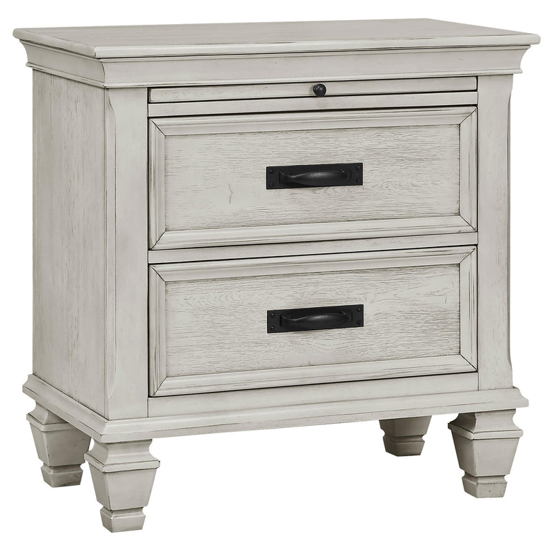 Franco 4-piece Queen Bedroom Set Distressed White - 205330Q-S4