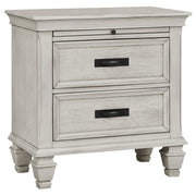 Franco 4-piece Queen Bedroom Set Distressed White - 205331Q-S4